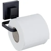 WENKO Toilettenpapierhalter Vacuum-Loc® Modell Quadro, aus Edelstahl, Befestigen ohne Bohren