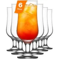 LAV Gläser-Set Nevakar Biergas, 6-tlg., Glas, 6er Set, 385ml, Feiner Glasrand, ideal für Bier, Cider und Mixgetränke