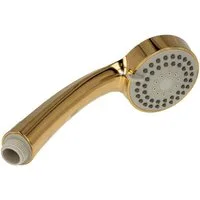 tecuro Duschbrause Handbrause ew-080 gold - mit 3-Funktionen und Antikalkdüsen, vergoldet