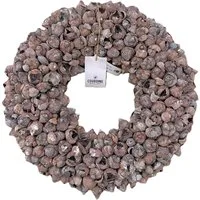 Couronne Dekokranz Kranz Deko Hängekranz Naturfarben White Tünche 40 cm, Naturmaterialien in Handarbeit gefertigt