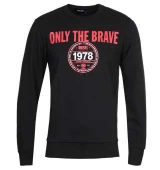 Diesel S-Girk K13 Schwarzes Sweatshirt