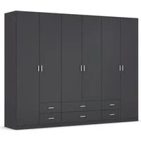 rauch Drehtürenschrank Kleiderschrank Garderobe GAMMA Breiten 91/136/181/226/271/315/360 cm (in 3 Ausstattungen BASIC/CLASSIC/PREMIUM (inkl. SOFT-CLOSE-Funktion) mit Schubladen, verschiedene Griff-Varianten TOPSELLER MADE IN GERMANY