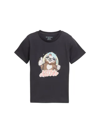 tom tailor kids - T-Shirt mit Print coal grey - Gr. - 98