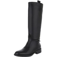 Ital-Design Damen Freizeit Stiefel (88577485) Blockabsatz Flache Stiefel in Schwarz