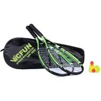 VICTOR Speed-Badmintonschläger Crossminton-Set VF-100, Power Badminton für Strand, Park, Garten oder Freibad