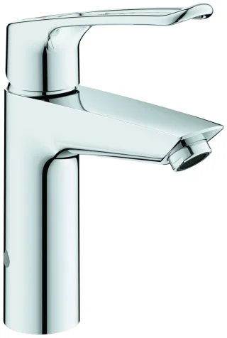 GROHE Waschtischarmatur Eurosmart 23987_3 M-Size Verbrühschutz offener Hebel chrom, 23987003 23987003