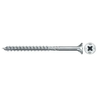 Fischer Spanplattenschraube 4,5x70 PowerFast FPF II CZP BC, Senkkopf, Kreuzschlitz PZ, Teilgewinde - 670324
