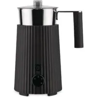 Alessi Milchaufschäumer Milchaufschäumer 0,35 l Plissé schwarz, Milchaufschäumer, 0,35 l, thermoplastisches Harz, schwarz