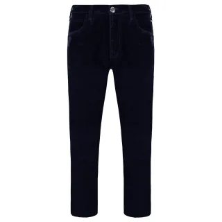 Emporio Armani J85 reguläre Fit Samt -Frauenhose