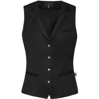 GREIFF Anzugweste Greiff GASTRO MODA Damen Kellner-Weste Revers Regular Fit Schwarz