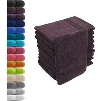 Hometex Premium Textiles Waschhandschuh in Premium Qualität 500 g/m², Feinster Frottier-Stoff 100% Baumwolle, (10er Set), weich, saugfähig, extra schwer & flauschig - TEST BILD TOP MARKE 2025