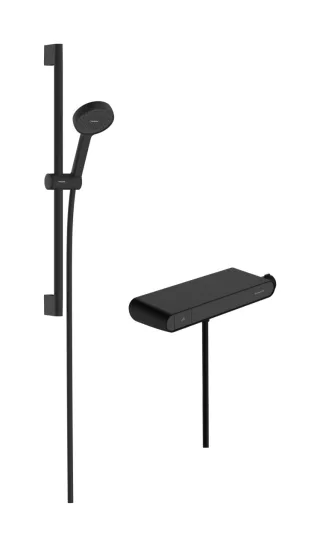 Hansgrohe Brausesystem Aufputz Activera Select S 95 2jet EcoSmart ShowerTablet Mattschwarz,28087670 28087670