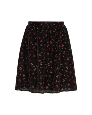 msch copenhagen - MSCHNancy Skirt AOP Syrah Flower - Gr. - XS
