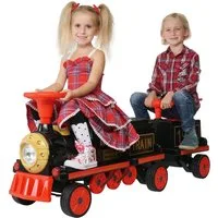 Actionbikes Motors Elektro-Kinderzug Kinder Elektrozug mit Anhänger Kinder Elektroauto, Zug mit Bremsautomatik