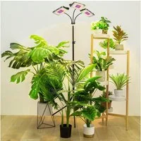 MUPOO Pflanzenlampe LED Pflanzenlicht Vollspektrum mit Ständer,60-160cm höhenverstellbar, Auto On/Off,Timer 3H/6H/12H,Grow Lights für Zimmerpflanzen