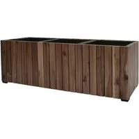 dasmöbelwerk Pflanzkübel Pflanzgefäß Colorado Pflanzkasten Blumenkasten Akazienholz 33x93x31 cm