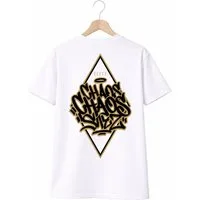 Banco T-Shirt Herren Chaos Shirt Print (Einzelartikel) Exklusives Graffiti-Design mit edlem Gold-Akzent.