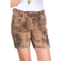 Spieth & Wensky Lederhose Trachtenlederhose Damen - DIANA - bernstein/oliv