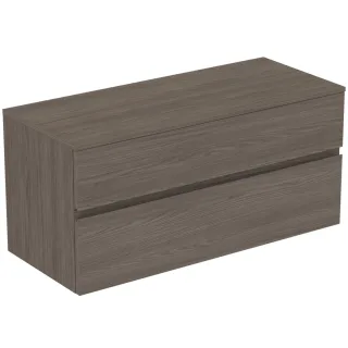 Ideal Standard Waschtischunterschrank Finesse o.Ausschnitt 1202x505x558mm 2 Auszüge Ulme dunkel, E34 E3431UR