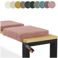 Lycce Bankauflage Bankauflage Klemmkissen 1 Leiste, Cordstoff extra Polsterung, (1 St), für Banktiefe ab 35 cm, verrutscht nicht, versch. Farben
