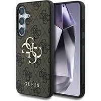 Guess Handyhülle Galaxy S25 Plus Kunstleder braun mit goldfarbenen Logo 6,7 Zoll, Kantenschutz