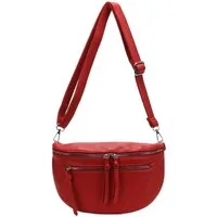 ITALYSHOP24 Schultertasche DAMEN TASCHE Crossbody Gürteltasche Umhängetasche CrossOver Bodybag, Handytasche Brusttasche Hüfttasche Bauchtasche Leder Optik Reise