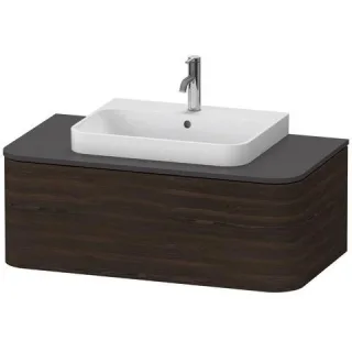 Duravit Happy D.2 Plus Konsolenwaschtischunterbau wandhängend Nussbaum gebürstet Matt 1000x550x354 m HP4941069690010