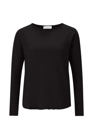 Rich & Royal - Organic Heavy Jersey Longsleeve black - Gr. - S