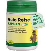 cdVet Gute Reise Kapseln, Ergänzungsfutter für: Hunde, Bei Reisen, Übelkeit, Unwohlsein, Stress