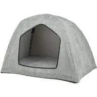 TRIXIE Tierhöhle Orthopädische Hundehöhle Jonna - hellgrau - 75 × 55 × 55 cm
