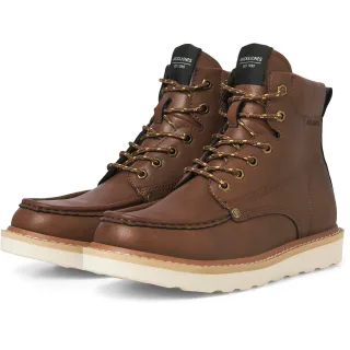 Jack & Jones Archway Mokassins aus Polyurethan für Herren in Cognacfarbenem Knöchelschuh