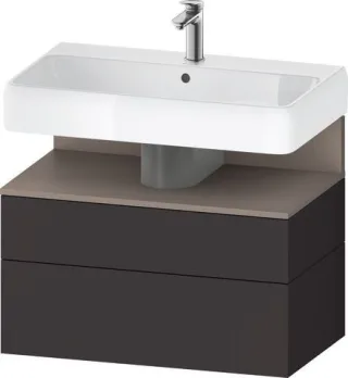 Duravit Qatego Waschtischunterbau wandhängend Graphit Supermatt 790x470x590 mm - QA4394043800010 QA4394043800010