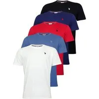 U.S. Polo Assn. T-Shirt T-Shirt Kurzarmshirt 5er Pack (5-tlg., 5)