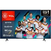 TCL 85P71KX1 QLED-Fernseher (215 cm/85 Zoll, 4K Ultra HD, Smart-TV, Google TV, Multi-HDR, Dolby Vision, Smart TV, Apple Airplay2, Dolby Atmos, Onkyo)