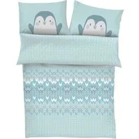 s.Oliver Junior Babybettwäsche Pinguin, Satin, mit Pinguinmotiv