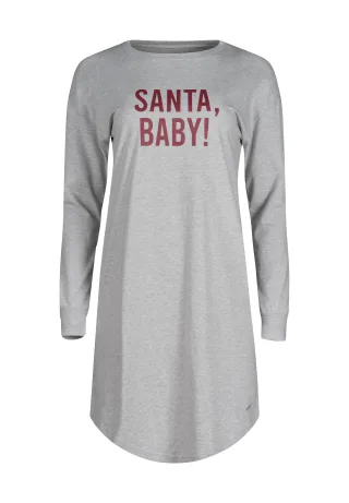 SKINY - SKINY Damen Sleepshirt lg. A. Night In Skiny 04 grey melange