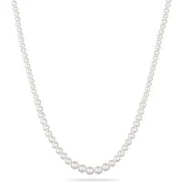 Elli Perlenkette mit Perlen von Swarovski® Weiß 925 Sterling Silber