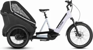 Cube Trike Family Hybrid 1500 Wh E-Lastenrad 24"/20" flashwhite'n'reflex one size | Dienstrad-Leasing möglich