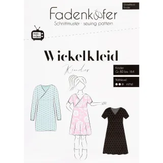 Fadenkäfer Schnitt "Wickelkleid" für Kinder