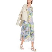 Marc Cain Sommerkleid "Sky Colours" Premium Damenmode Gemustertes Kleid "Rethink Together"