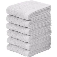 OTTO home Gästehandtücher Regona, Gästehandtücher 30x50cm, flauschig und weich, 500 gr/m², Frottier (Set, 6-St), Premium Handtücher mit Bordüre, Set, 100% Baumwolle, 5 Jahre Garantie