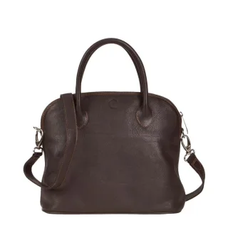 Shopper edles kompaktes Format Leder mocca 33x27cm | Sonnenleder Roma T. Hochwertige Lederqualität für eine strukturierte Handtasche mit Stil.