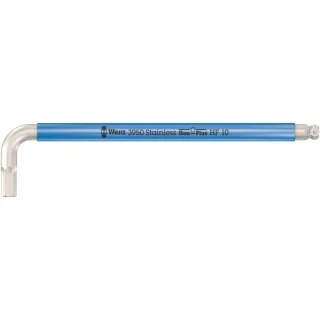 Wera 3950 SPKL Multicolour HF Winkelschlüssel, metrisch, Edelstahl, mit Haltefunktion Blau - 05022698001