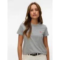 Vero Moda Kurzarmshirt VMVIVA S/S O-NECK T-SHIRT JRS BTQ GA