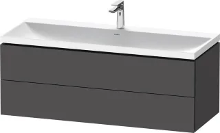 Duravit L-Cube c-shaped Set wandhängend Graphit Matt 1200x480x480 mm - LC6953O49490000 LC6953O49490000