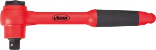 VIGOR VDE Umschaltknarre, V3342, Vierkant 12,5 mm (1/2 Zoll), 255 mm