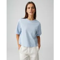 OPUS T-Shirt Surtiny aus Jersey mit Ballonärmeln Ballonärmel, leicht elastischer Stoff, glatter Griff, Casual