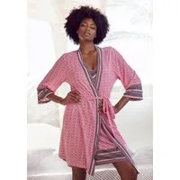 Vivance Dreams by Lascana Kimono, Kurzform, Single-Jersey, Kimono-Kragen, Gürtel, in schönem Ethno-Design