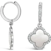 Ars-Argenti Paar Ohrhänger Sexy Kleeblatt Ohrhänger Ohrringe "Lucky Luxe "-925 Sterling-Silber