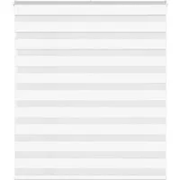 Rollo Doppelrollo Weiß 120x150 cm Stoffbreite 115,9 cm Polyester, vidaXL